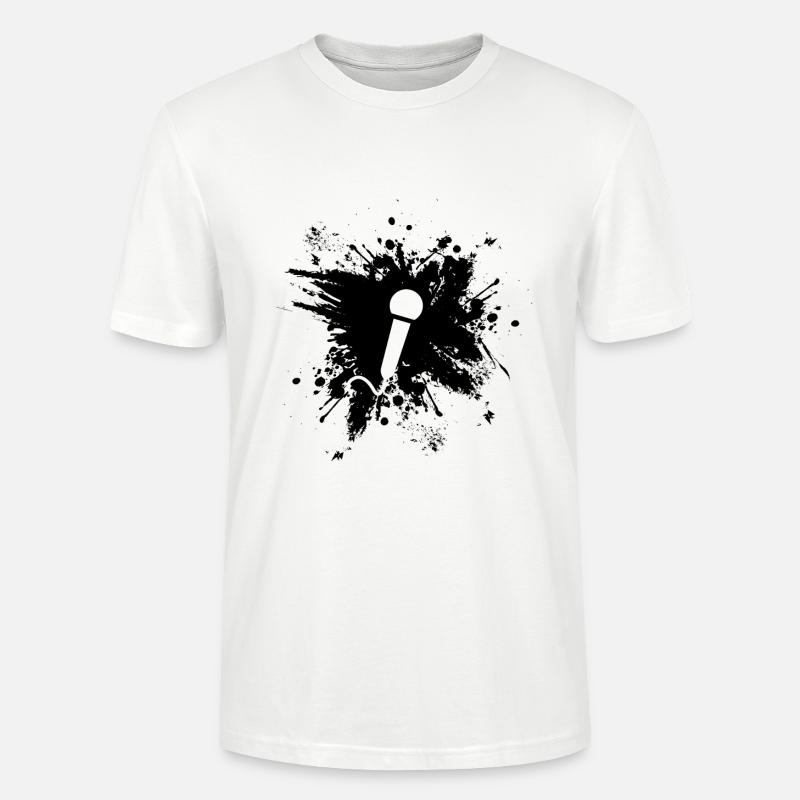 Mikrofon Geschenk - Stanley/Stella Unisex Bio-T-Shirt CRAFTER - Weiß