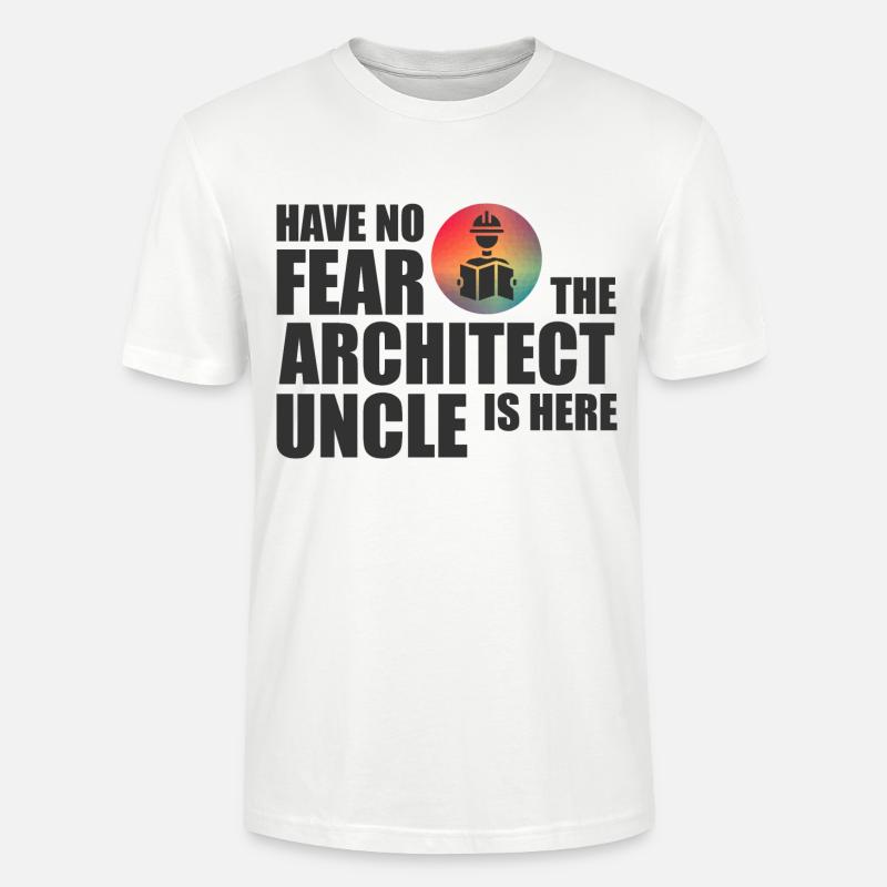 L’oncle architecte - T-shirt bio CRAFTER Stanley Stella Unisexe - blanc