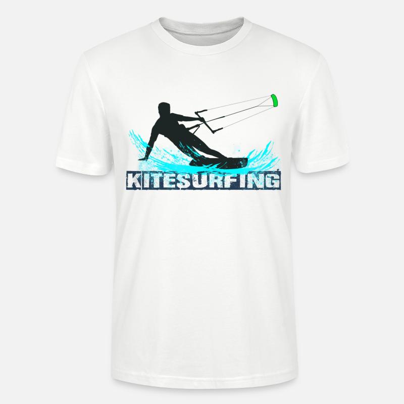 Kitesurf - T-shirt bio CRAFTER Stanley Stella Unisexe - blanc