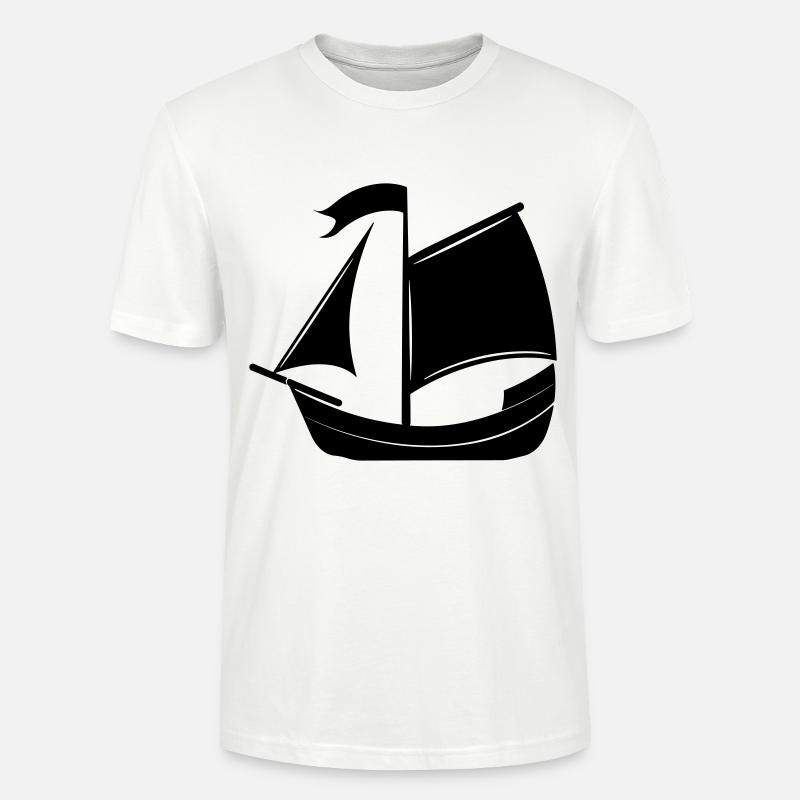 Piratenschiff - Stanley/Stella Unisex Bio-T-Shirt CRAFTER - Weiß