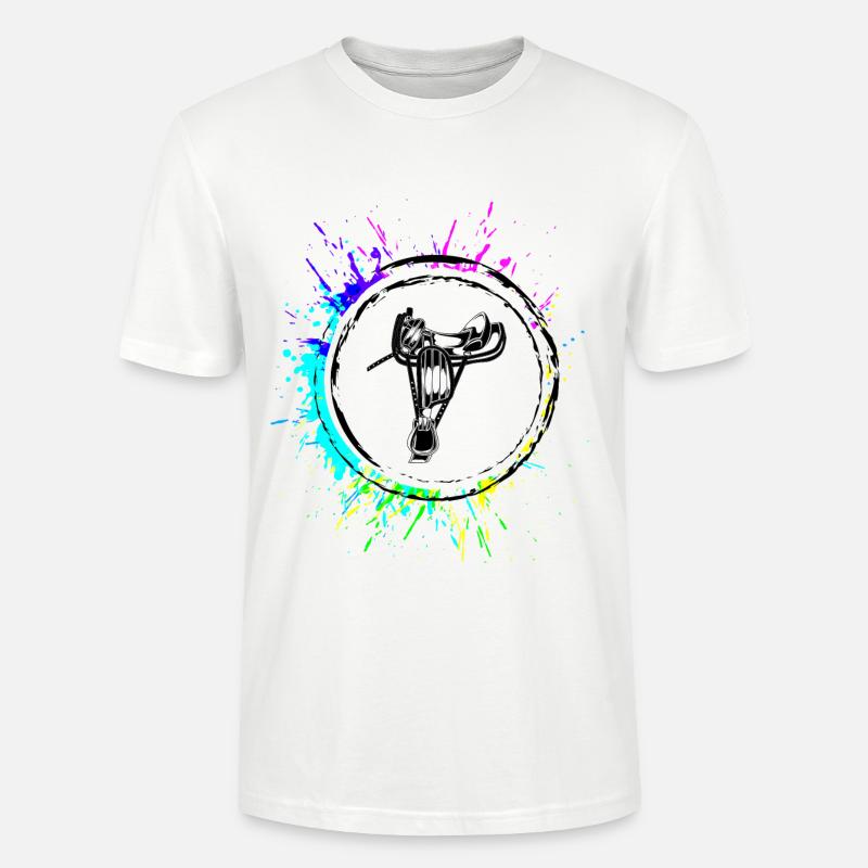 Sattel Symbol - Stanley/Stella Unisex Bio-T-Shirt CRAFTER - Weiß