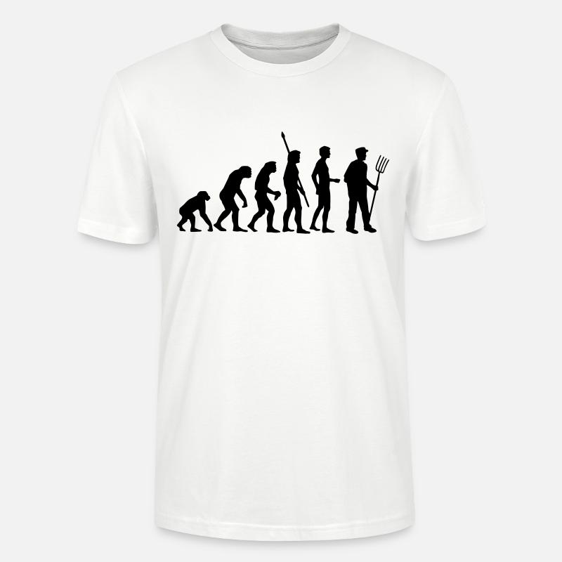 evolution_bauer_b - Stanley/Stella Unisex Bio-T-Shirt CRAFTER - Weiß