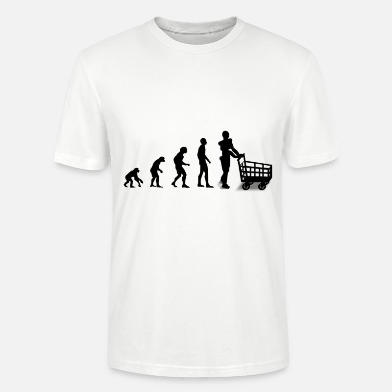 Evolution - T-shirt bio CRAFTER Stanley Stella Unisexe - blanc