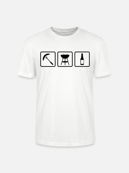 Wurst - Griller - Bier - Stanley/Stella Unisex Bio-T-Shirt CRAFTER - Weiß