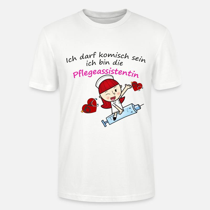 pflegeassistentin - Stanley/Stella Unisex Bio-T-Shirt CRAFTER - Weiß
