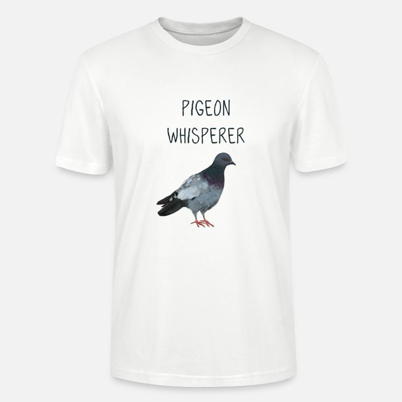 Tauben Flüsterer - Stanley/Stella Unisex Bio-T-Shirt CRAFTER - Weiß