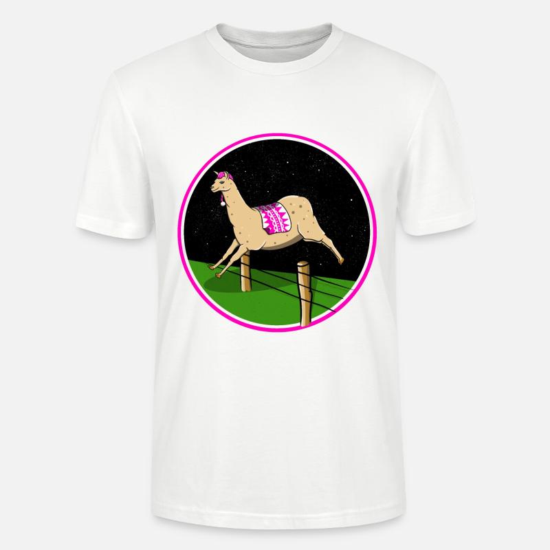 Llama sleeping - Stanley/Stella Unisex Bio-T-Shirt CRAFTER - Weiß