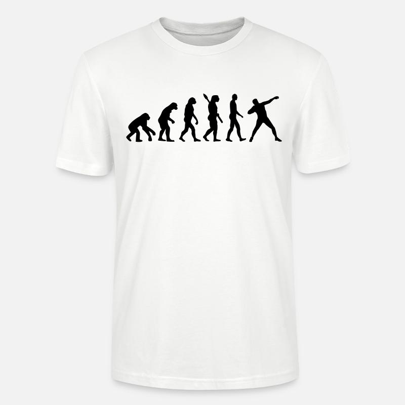 Évolution Lancer du poids - T-shirt bio CRAFTER Stanley Stella Unisexe - blanc