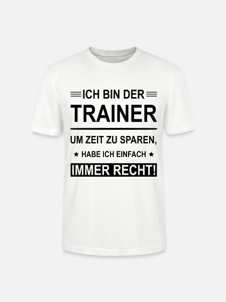 Ich Bin Der Trainer - Stanley/Stella Unisex Bio-T-Shirt CRAFTER - Weiß