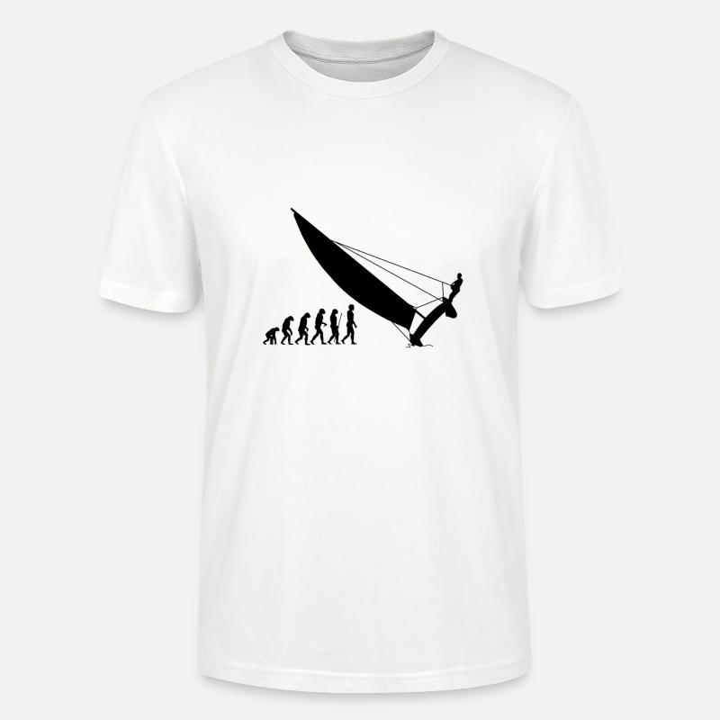 Évolution du catamaran - T-shirt bio CRAFTER Stanley Stella Unisexe - blanc