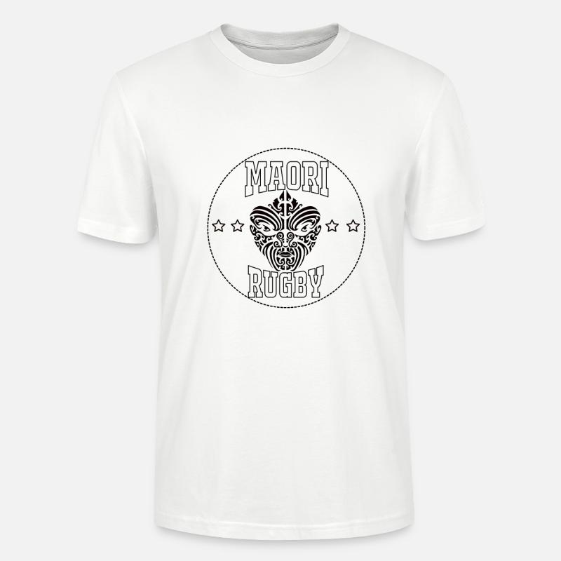 Haka maori - T-shirt bio CRAFTER Stanley Stella Unisexe - blanc