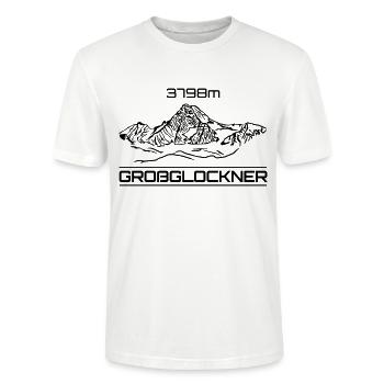 Großglockner, Hohe Tauern, Glockner, Alpen, Berg - Stanley/Stella Unisex Bio-T-Shirt CRAFTER - Weiß - Vorne - Alina (178cm) & Michal (187cm)