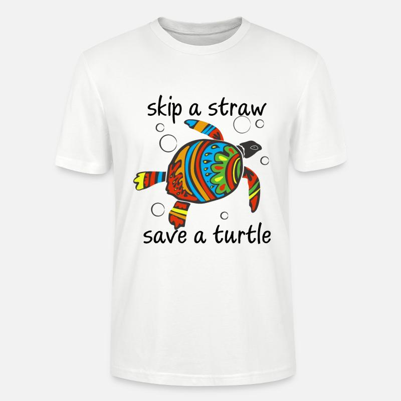 Skip a Straw - Stanley/Stella Unisex Bio-T-Shirt CRAFTER - Weiß