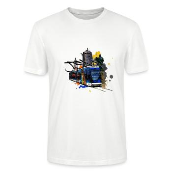 Jena City - Stanley/Stella CRAFTER Unisex Organic T-Shirt - white - Front - Alina (178cm) & Michal (187cm)