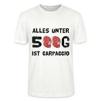 Grillen Alles Unter 500G Ist Carpaccio - Stanley/Stella Unisex Bio-T-Shirt CRAFTER - Weiß - Vorne - Alina (178cm) & Michal (187cm)