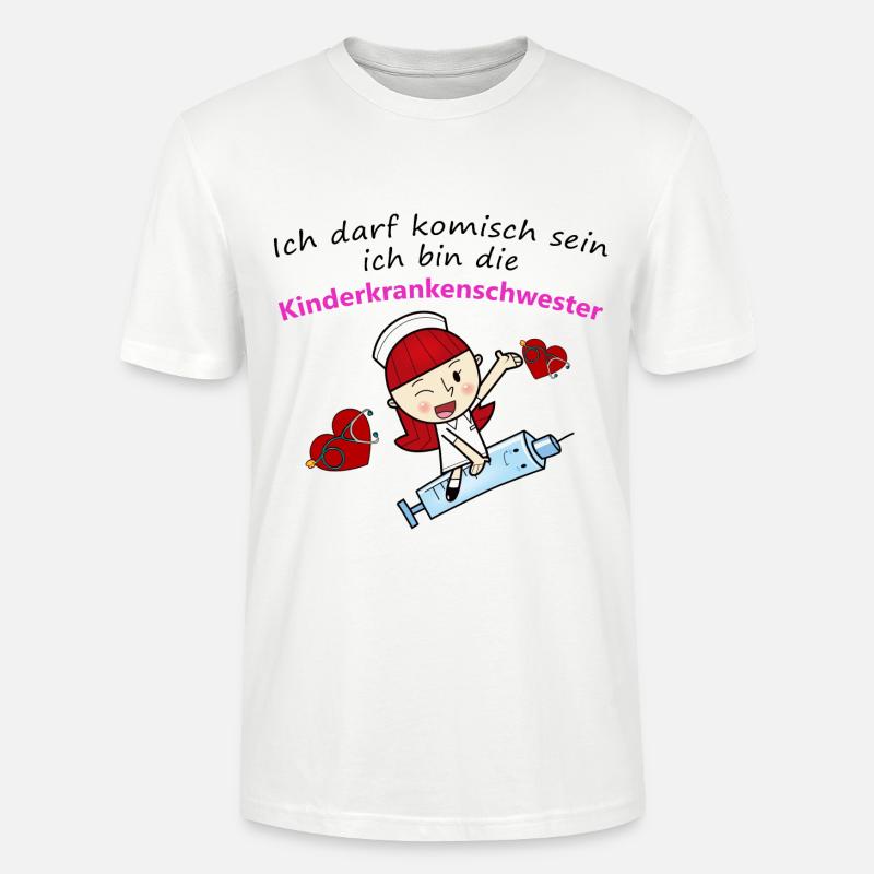 Kinderkrankenschwester - Stanley/Stella Unisex Bio-T-Shirt CRAFTER - Weiß