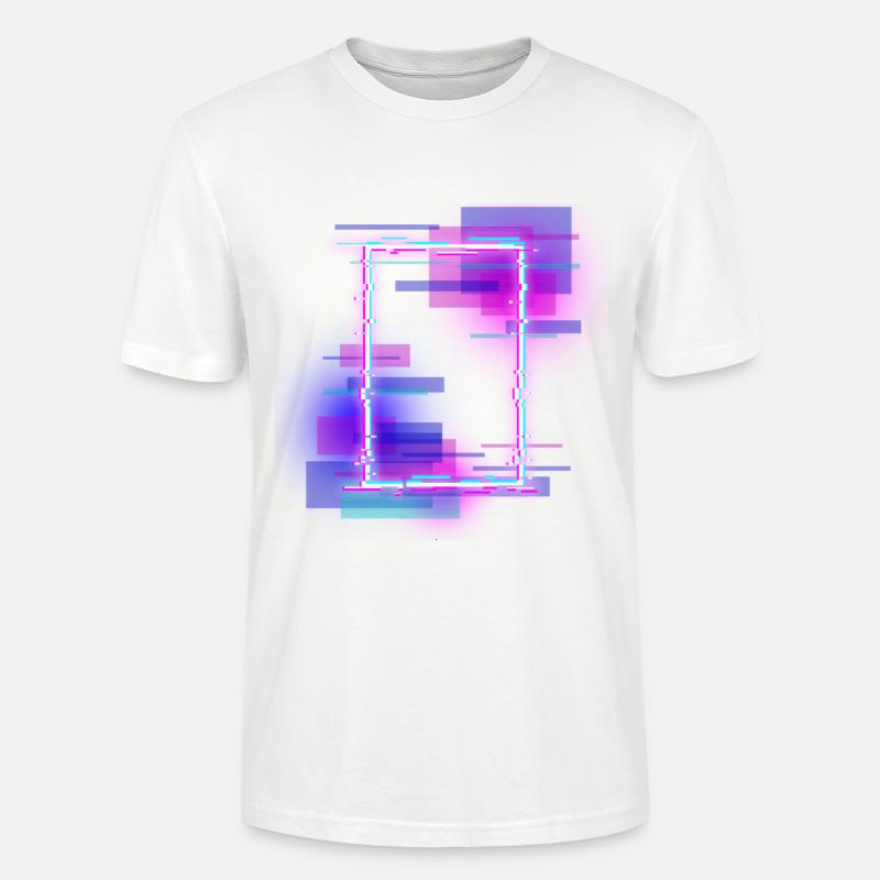 Neon farbiges rechteck - Stanley/Stella Unisex Bio-T-Shirt CRAFTER - Weiß