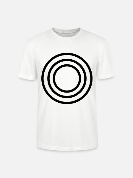 Kreis Symbole Zeichen - Stanley/Stella Unisex Bio-T-Shirt CRAFTER - Weiß