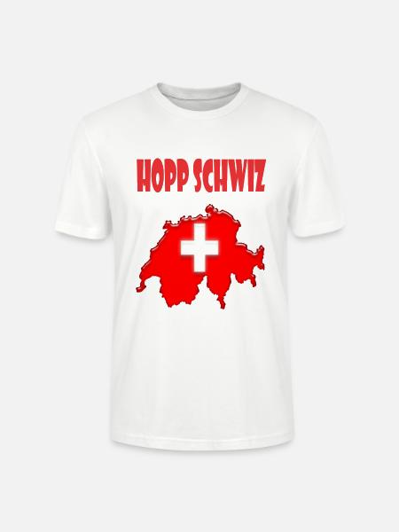 Schweiz Design - Stanley/Stella Unisex Bio-T-Shirt CRAFTER - Weiß