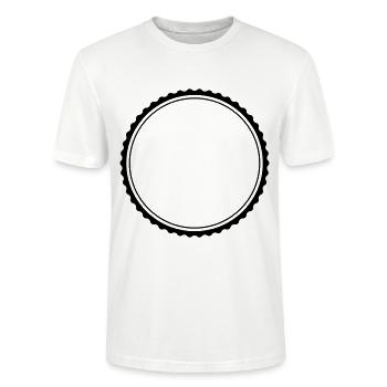 kreis symbol - Stanley/Stella Unisex Bio-T-Shirt CRAFTER - Weiß - Vorne - Alina (178cm) & Michal (187cm)
