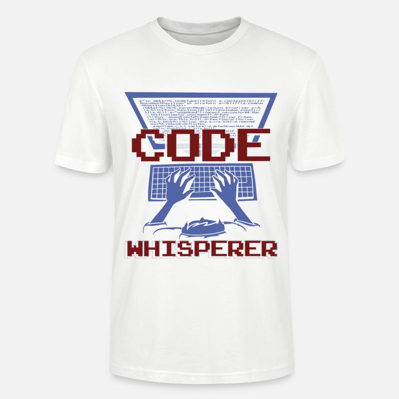 Code Whisperer - Stanley/Stella CRAFTER Unisex Organic T-Shirt - white