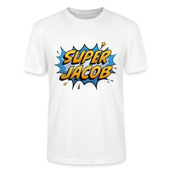 Super Jacob - T-shirt bio CRAFTER Stanley Stella Unisexe - blanc - Devant - Alina (178cm) & Michal (187cm)