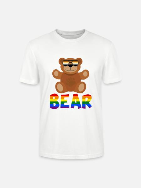 Homosexueller Bär - Stanley/Stella Unisex Bio-T-Shirt CRAFTER - Weiß