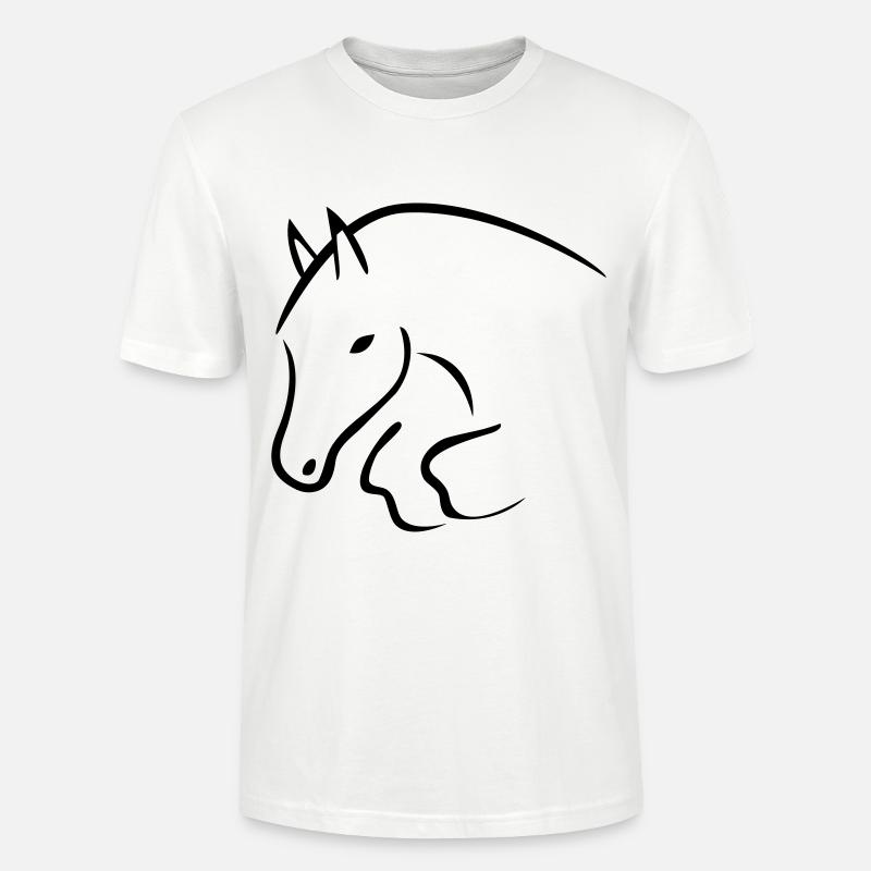 Springpferd - T-shirt bio CRAFTER Stanley Stella Unisexe - blanc