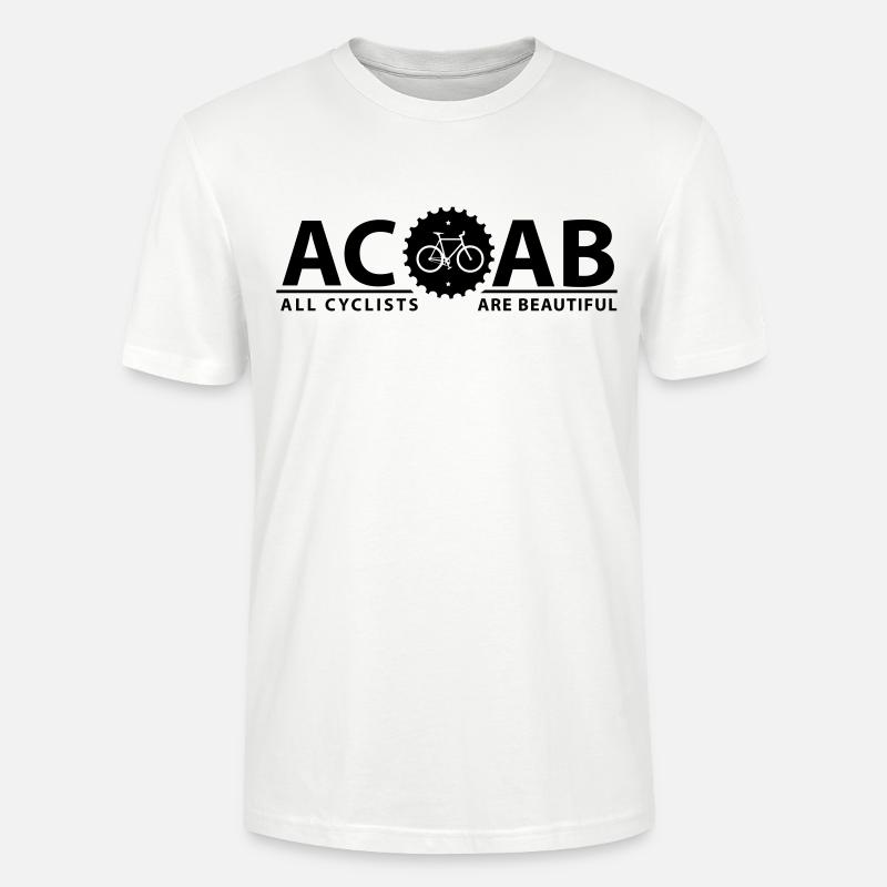 ACAB ALL CYCLISTS - Stanley/Stella Unisex Bio-T-Shirt CRAFTER - Weiß