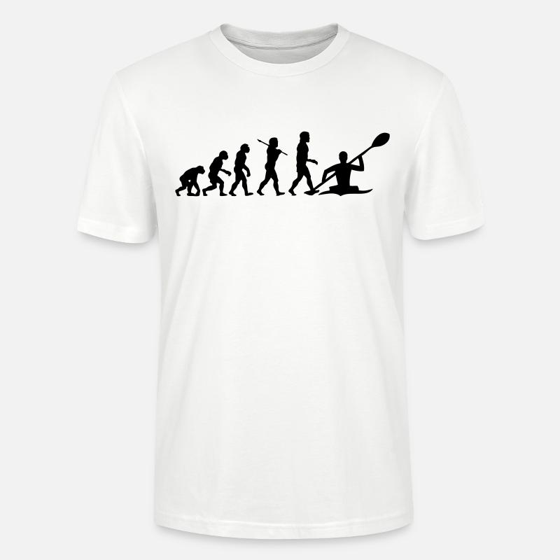Kayaking - Kayak Evolution - T-shirt bio CRAFTER Stanley Stella Unisexe - blanc