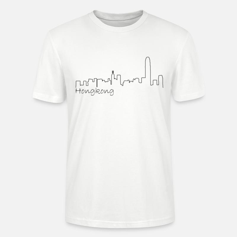 Skyline Hongkong - Stanley/Stella Unisex Bio-T-Shirt CRAFTER - Weiß