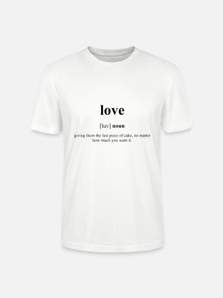 Love (Liebe) Definition Dictionary - Stanley/Stella CRAFTER Unisex Organic T-Shirt - white