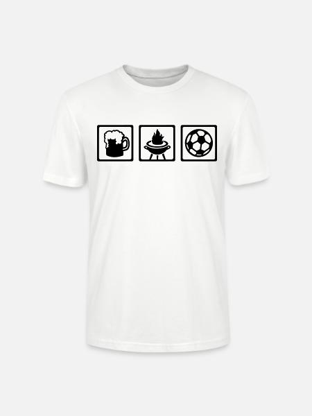 Griller - T-shirt bio CRAFTER Stanley Stella Unisexe - blanc