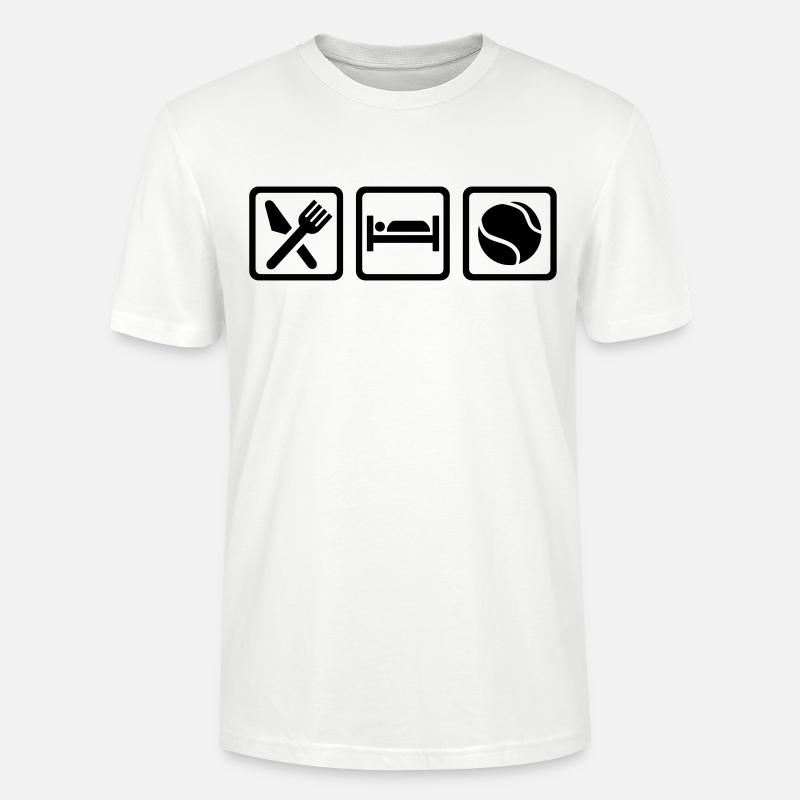 Tennis - Stanley/Stella Unisex Bio-T-Shirt CRAFTER - Weiß