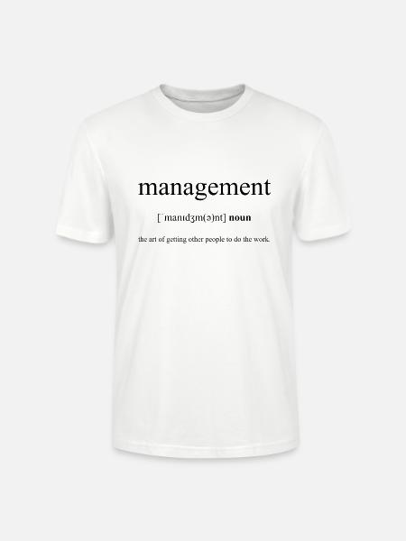 Management (Geschäftsführung) Definition - Stanley/Stella CRAFTER Unisex Organic T-Shirt - white