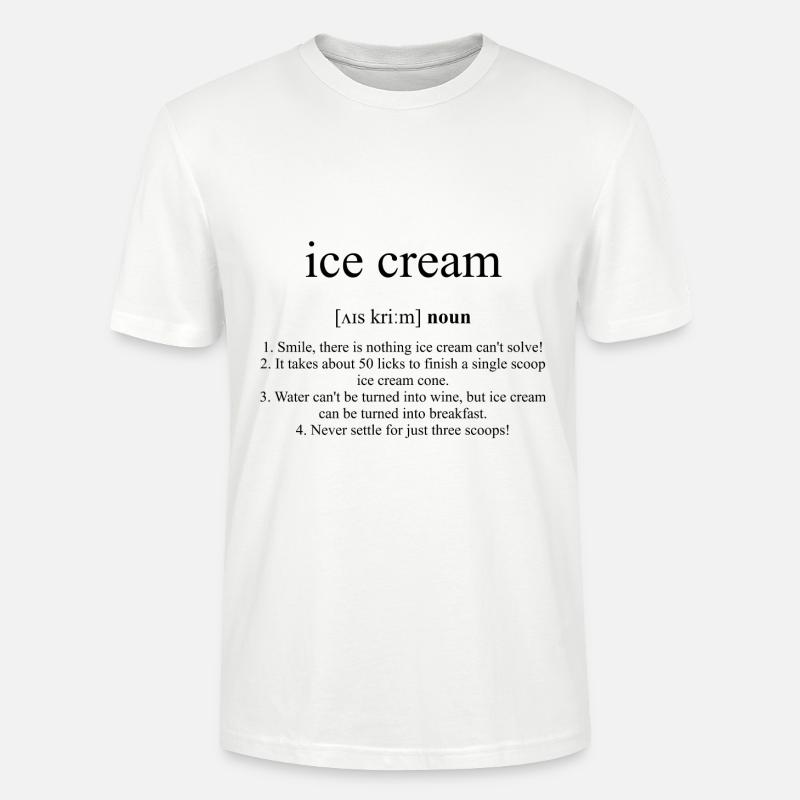 Ice Cream (Eis) - Stanley/Stella Unisex Bio-T-Shirt CRAFTER - Weiß
