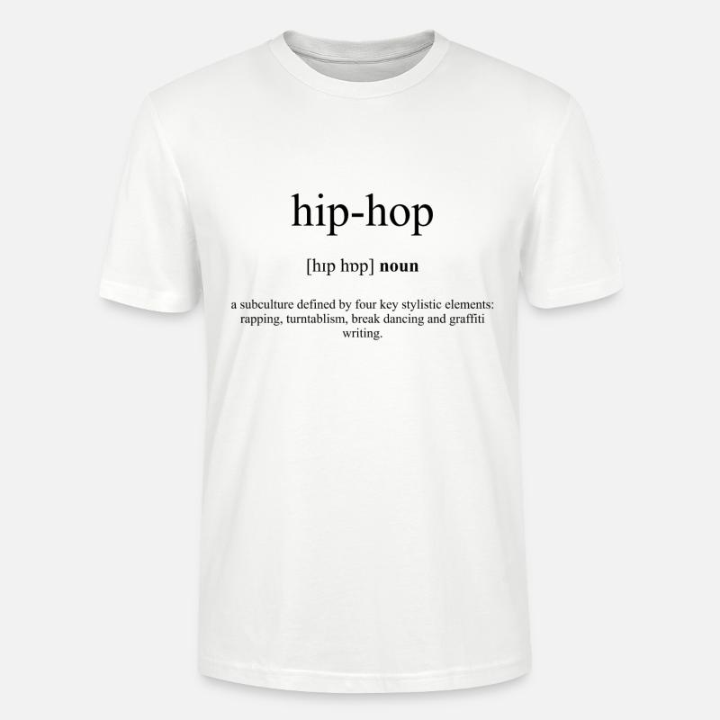 Hip-Hop Definition Dictionary - Stanley/Stella CRAFTER Unisex Organic T-Shirt - white