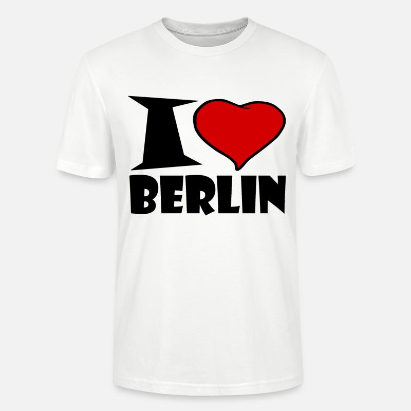 Ich liebe Berlin - Stanley/Stella Unisex Bio-T-Shirt CRAFTER - Weiß