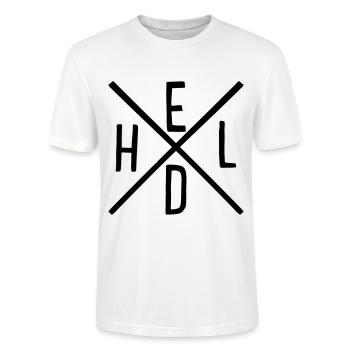 héros - T-shirt bio CRAFTER Stanley Stella Unisexe - blanc - Devant - Alina (178cm) & Michal (187cm)