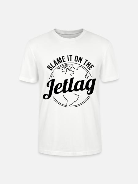 Jetlag Ist Schuld - Stanley/Stella Unisex Bio-T-Shirt CRAFTER - Weiß