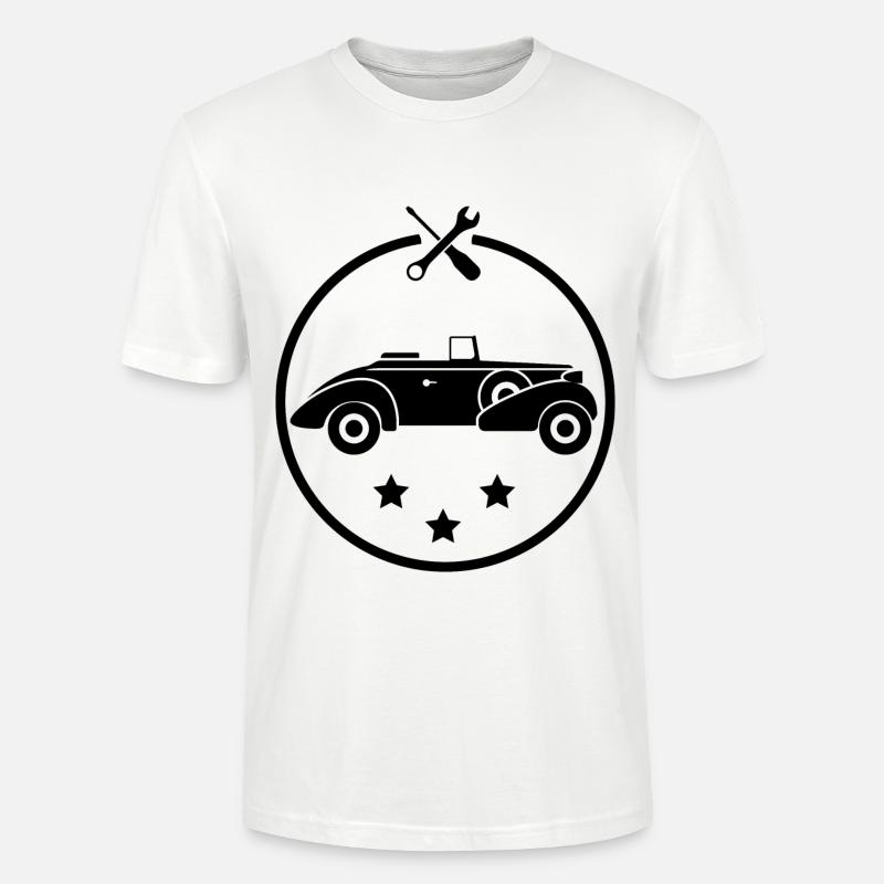 Oldtimer - Auto Nostalgisch Vehicles - Stanley/Stella CRAFTER Unisex Organic T-Shirt - white