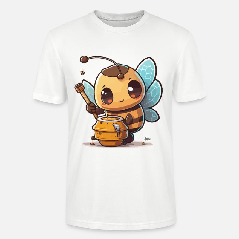 Abeille - T-shirt bio CRAFTER Stanley Stella Unisexe - blanc