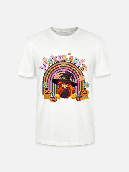 Halloween Wicked Mignon - T-shirt bio CRAFTER Stanley Stella Unisexe - blanc