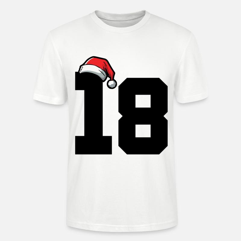 18 Number Christmas - Stanley/Stella CRAFTER Unisex Organic T-Shirt - white