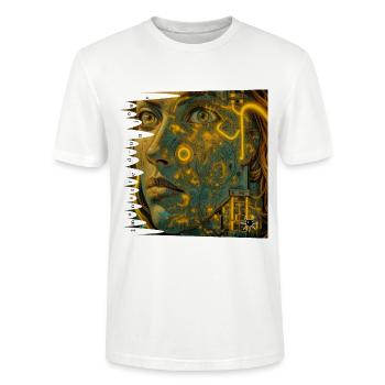 Monster #069 Feedback - Stanley/Stella CRAFTER Unisex Organic T-Shirt - white - Front - Alina (178cm) & Michal (187cm)