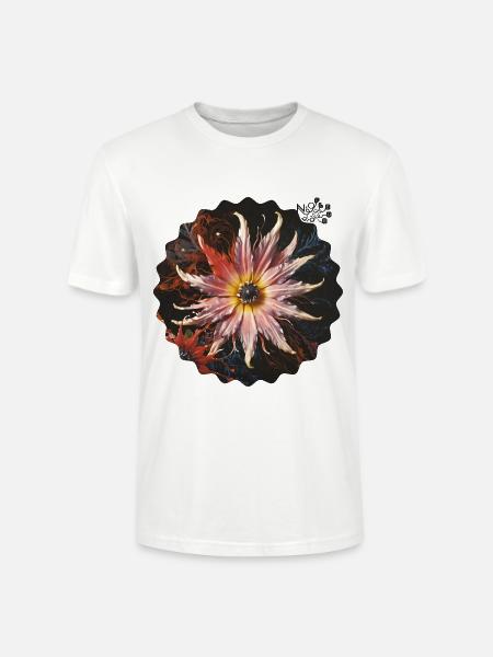 Flower #02 Earth Star - Stanley/Stella CRAFTER Unisex Organic T-Shirt - white