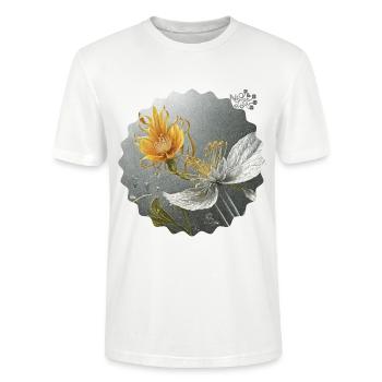 NDDF 08 Albuminium - Stanley/Stella Unisex Bio-T-Shirt CRAFTER - Weiß - Vorne - Alina (178cm) & Michal (187cm)