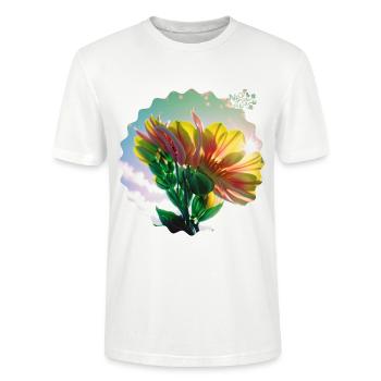 NDDF #10 Zen - T-shirt bio CRAFTER Stanley Stella Unisexe - blanc - Devant - Alina (178cm) & Michal (187cm)