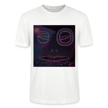 Monster #081 Night - Stanley/Stella CRAFTER Unisex Organic T-Shirt - white - Front - Alina (178cm) & Michal (187cm)