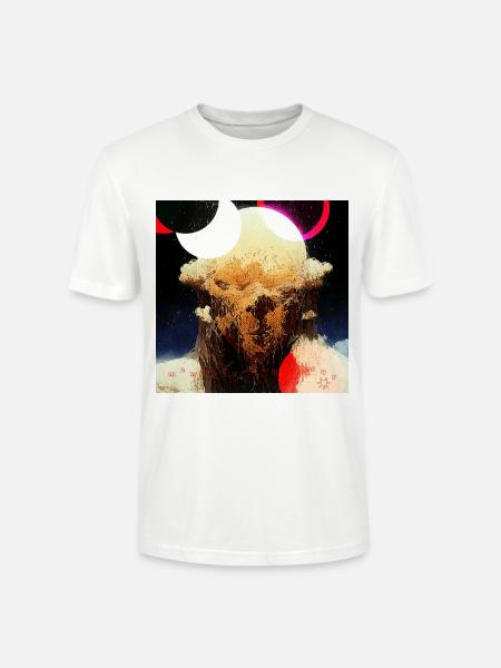 Monster #083 Finsternisse - Stanley/Stella Unisex Bio-T-Shirt CRAFTER - Weiß